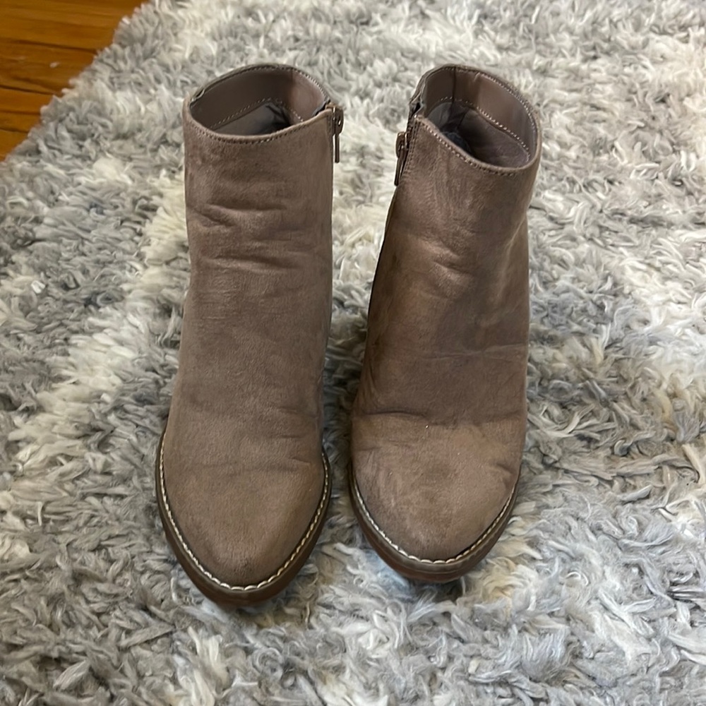 Madden girl taupe booties